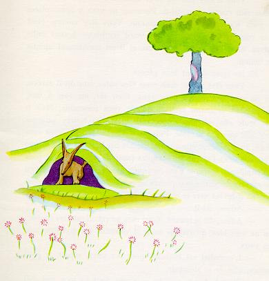 A fox at the edge of a wheat field — the most famous fox in the world.